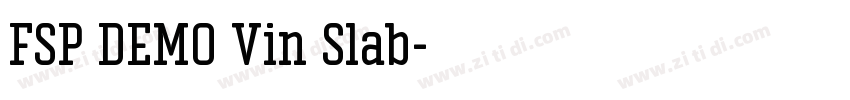 FSP DEMO Vin Slab字体转换 FSP DEMO Vin Slab字体转换